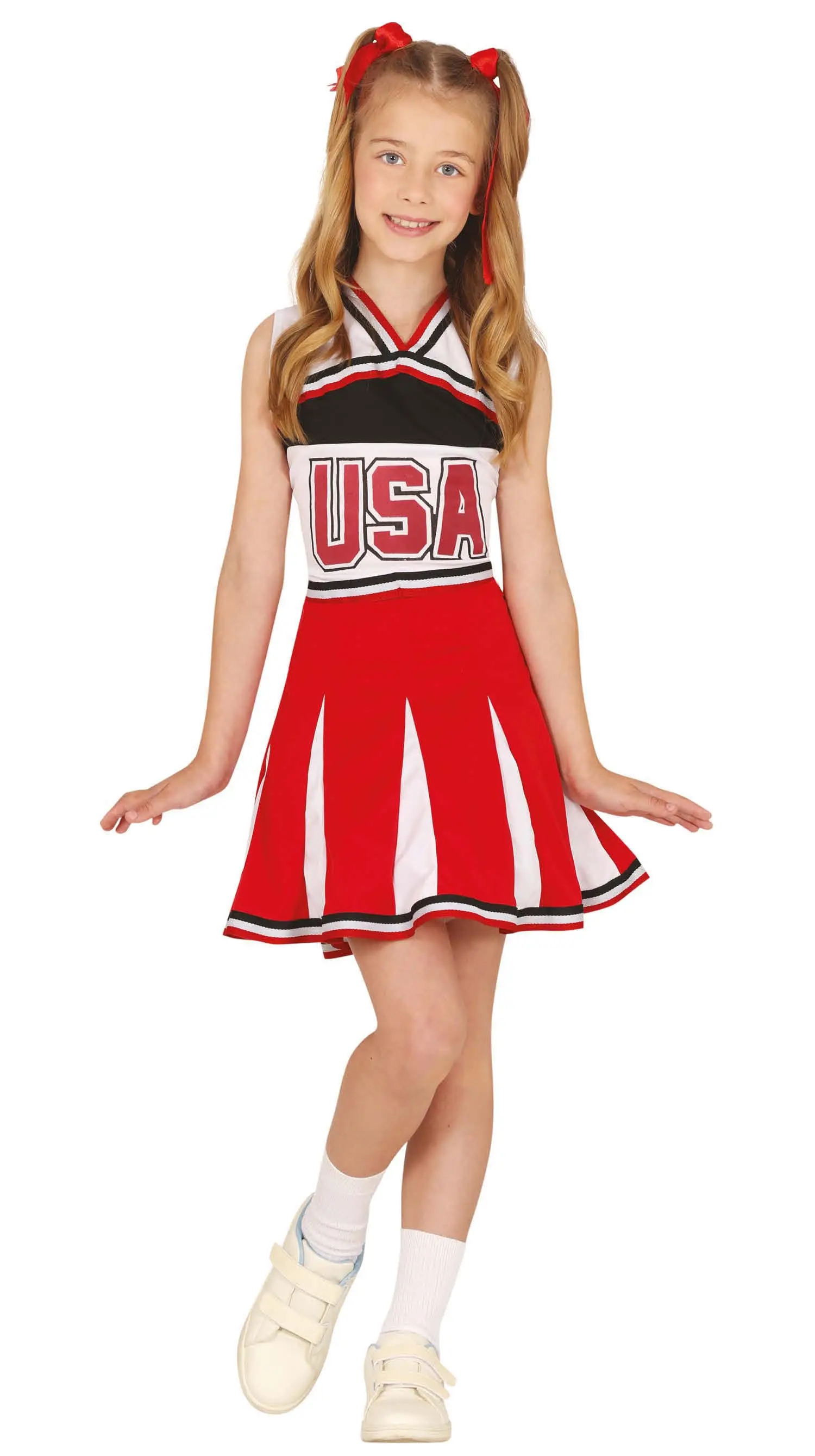 Rød "USA" Cheerleader Kjole
